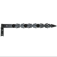 Bandes 800 MM Fer Forgé Noir Avec Thorn Charnières Ruban de Porte Gonds Rustique