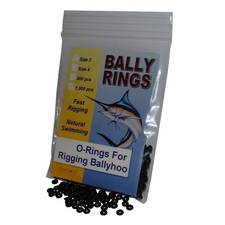Bally Rings - O-Ring Grommets for Rigging Ballyhoo (Size #3, 200 orings)