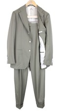 Costume Homme SUITSUPPLY Havana Tulipe UK40R Vert En Laine Pure Doublé 2 Pièces