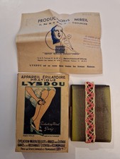 BOITE ANCIENNE CARTON PUB APPAREIL EPILATOIRE LYSDOU OBJET DECO ANCIEN 