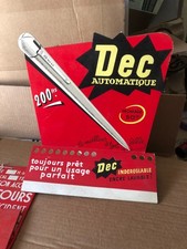 ANCIEN CARTON PUBLICITAIRE PRÉSENTOIR STYLO DEC automatique
