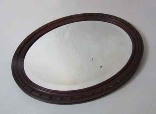 Grand miroir ovale - grand, biseauté