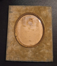 Ancien cadre photo en velours