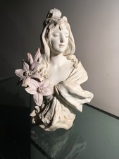 royal dux .beau buste de femme art nouveau.ancien