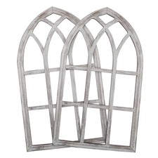  Décoration murale en 2 cadres de fenêtre cintrée : Cadre de fenêtre cathédrale