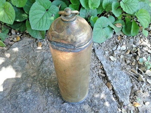 Ancienne gourde laiton - gourde, en