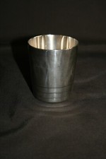 Timbale en métal argenté -
