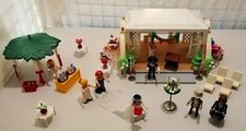LOT PLAYMOBIL SCENE DE MARIAGE CUSTOM- FLEURS- TONNELLES- PRETRE