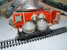TRAIN ECHELLE HO JOUEF WAGON TYPE TRANSPORT DE CIMENT EN BOITE 2 au 1/87 ème