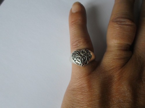 Bague argent massif dôme - argent, massif,