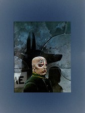 BILAL LA FOIRE AUX IMMORTELS CHOUBLAN SOUS PASSE PARTOUT 30x40cm BLEU FONCÉ