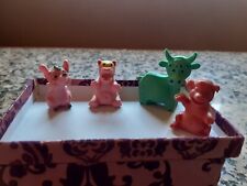 4 anciennes figurines les animaux de Walt Disney ESSO 1971
