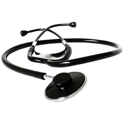 Stéthoscope plat noir - plat,