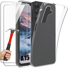 Coque Silicone pour Samsung Galaxy A17 A06 A16 A15 A14 A55 A35 + 2 Verre Trempé