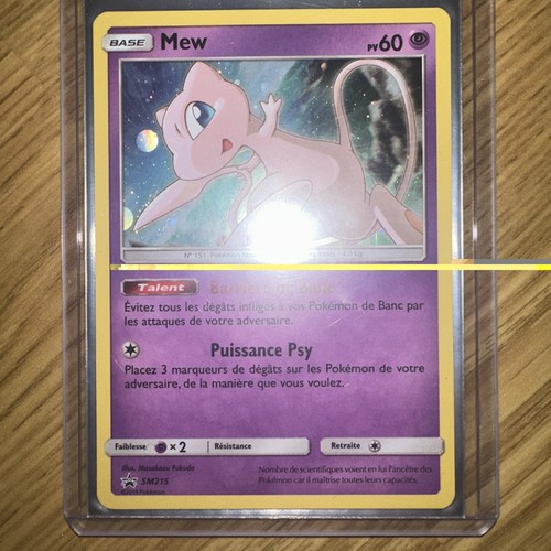 Carte pokémon holo mew - holo, sm215