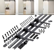 Système porte coulissante pour 2 portes Rail de 366cm Cloison de séparation