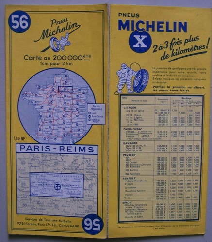 Carte michelin paris - 56,