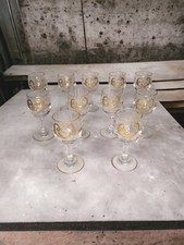 11 verres a liqueur XIX