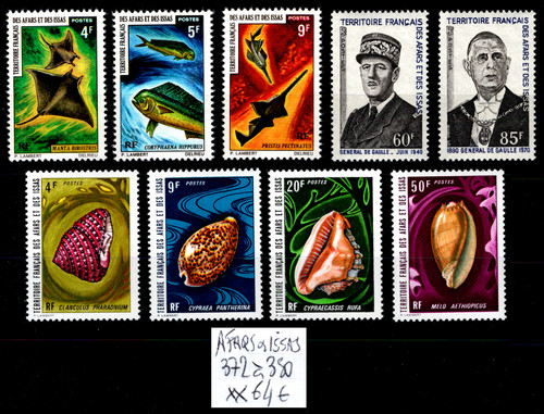 Afars issas timbres n 372 - &,