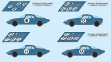 Décals Rene Bonnet AeroDjet Le Mans 1963 1:32 1:43 1:24 1:18 64 87 slot decals