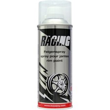 Bombe de vernis transparent pour jantes voiture Racing 400ml