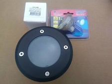  spot a encastrer LED IP67 noir 2W  idéal jardin allée alimentation 12v 