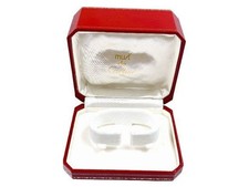 Boîtier de montre Cartier boîte vide rangement rouge intérieur vintage...