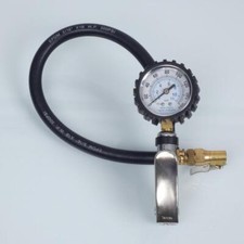 Pistolet de gonflage avec manomètre Bar PSI Bike Service pour compresseur Neuf