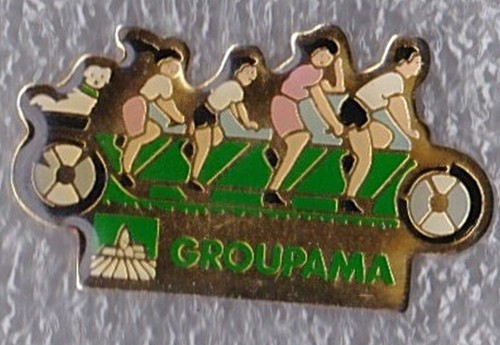Pin velo tandem groupama - velo,