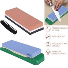 Knife Sharpening Stone Combination Dual Sided Grit Polishing Non-Slip 3000/8000