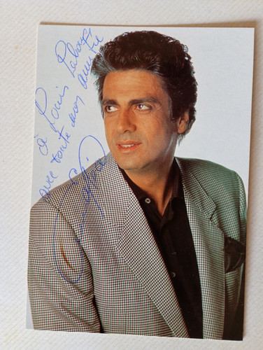 Carte postale chanteur enrico - postale,