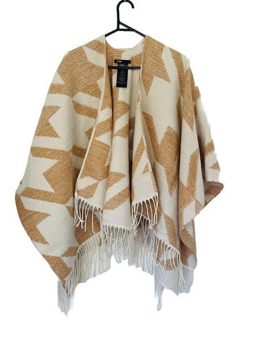 Maje ermine houndstooth poncho - houndstooth,