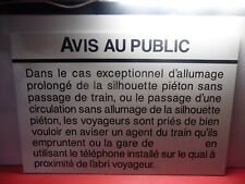 Ancien Panneau SNCF -  PVC  60 x 40 cm