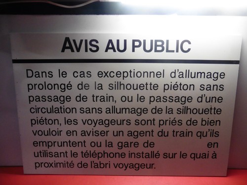 Ancien panneau sncf pvc - pvc, 60