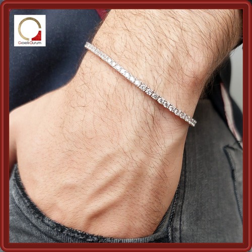 Bracelet tennis argent - argent, 925
