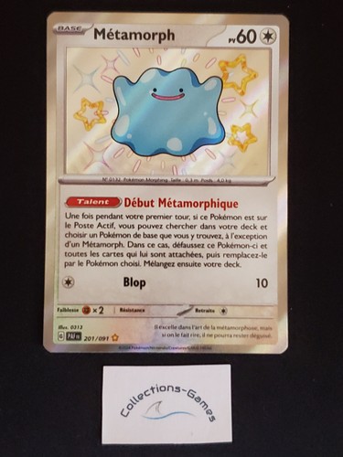 Carte pokémon métamorph - carte,