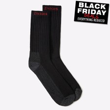 Dickies Industriel Hommes Travail Construction Bottes Chaussettes Noir
