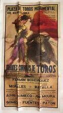 AFFICHE POSTER CARTEL DE TOROS GRANDES CORRIDA - FERMIN BOHORQUEZ