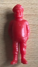 FIGURINE PVC BELVISON ESSO BELGE TINTIN  HERGE MONOCHROME LE CAPITAINE ROUGE