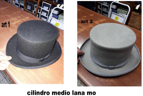 Chapeau cylindre medium - chapeau, gris