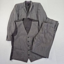 Pantalon BURTON Suit 38R W32 L32 gris homme 3 pièces coupe slim