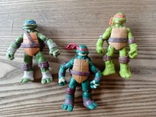 Tortues Ninjas, Teenage Mutant Ninja Turtles, 3 figurines, Vintage