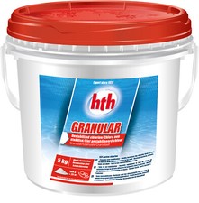 HTH GRANULAR Granulés - 5kg | Chlore Choc Non Stabilisé - Désinfection Choc