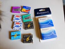 énorme lot anciennes  cartouche encre watterman reynolds plusieurs couleurs 12€