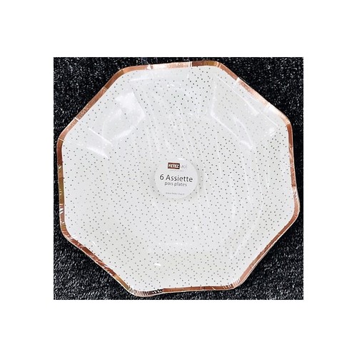 Assiettes pois carton - pois,