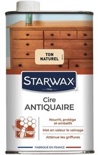 Cire antiquaire liquide bois à la cire d'abeille térébenthine STARWAX 0.5L
