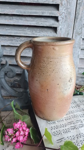 Ancien broc pichet faisselle - ancien,