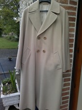 Manteau coat Gérard Darel cachemire laine beige 38 40 42 doublé satin signé