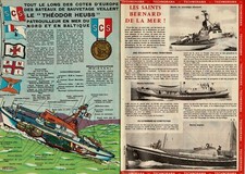 1962 DOCUMENT (ref CG 16)  BATEAU SAUVETAGE LE THéODOR HEUSS    par TAVARD