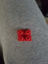 Lot de 4 Attaches rouges